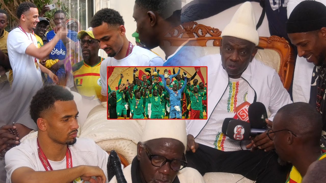 llimane ndiaye champion d’Afrique vient de débarquer à camberène pour manifester sa joie...