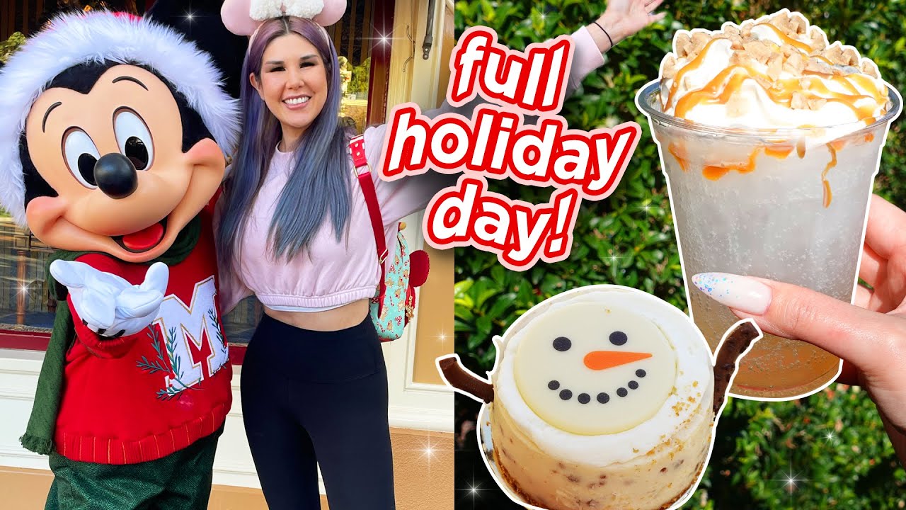 FIRST DAY OF THE HOLIDAYS AT DISNEYLAND! 🎄 SO Much Food & Christmas Characters! Disneyland Vlog