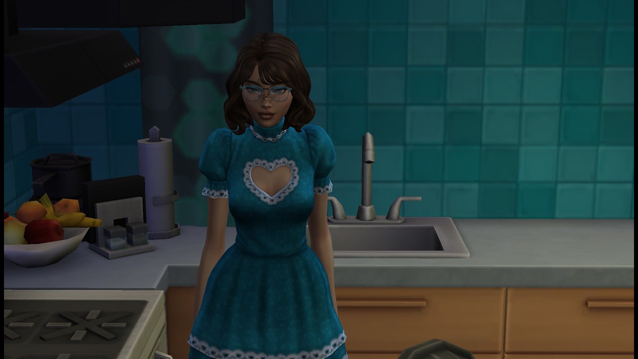 I made a sim to live in@MissSimReno 's gamer apartment