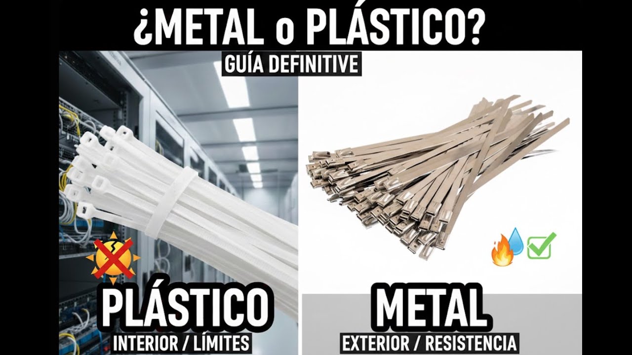 cuándo utilizar precintos de metal y cuándo de plástico