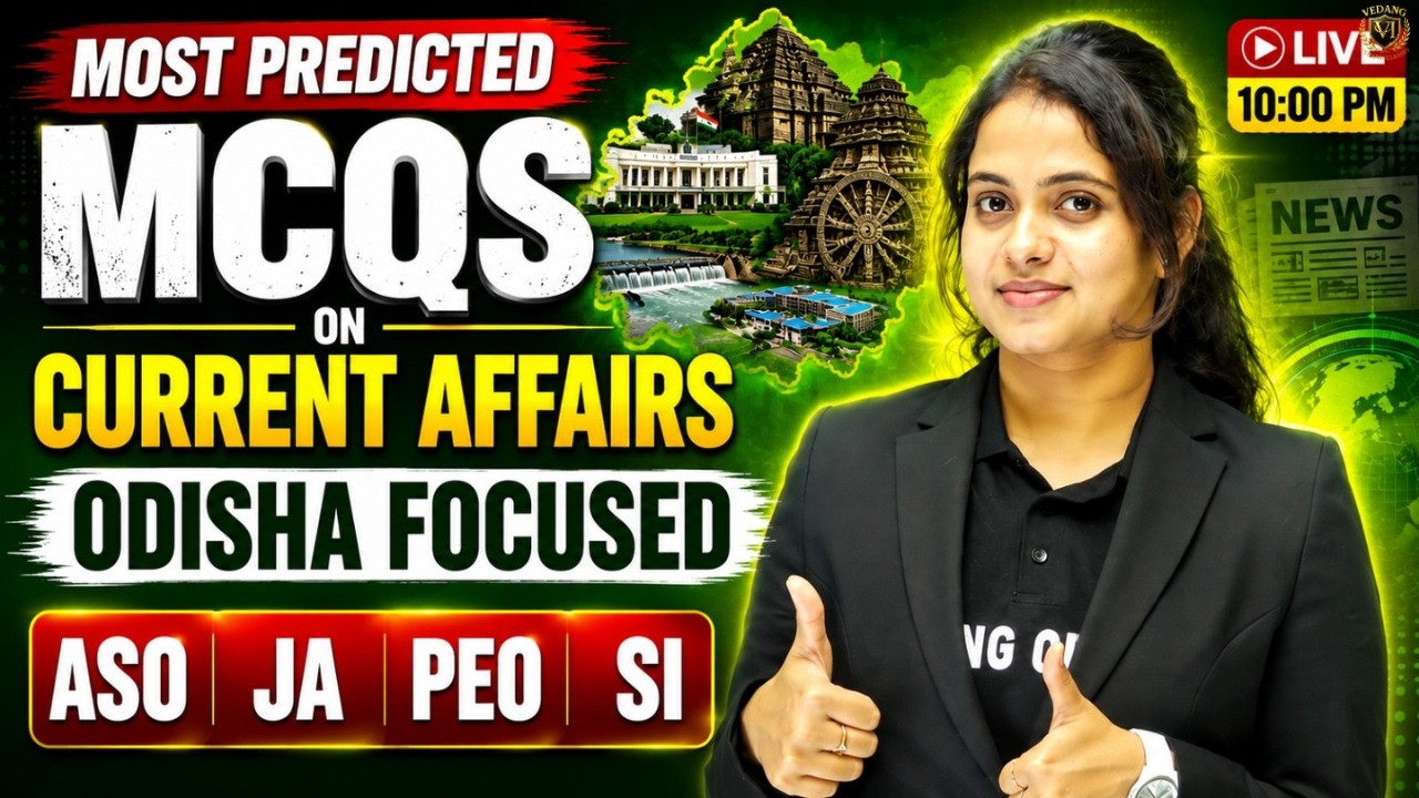 Most Predicted MCQs on Current Affairs | Odisha Focused | By Sudipta ma'am