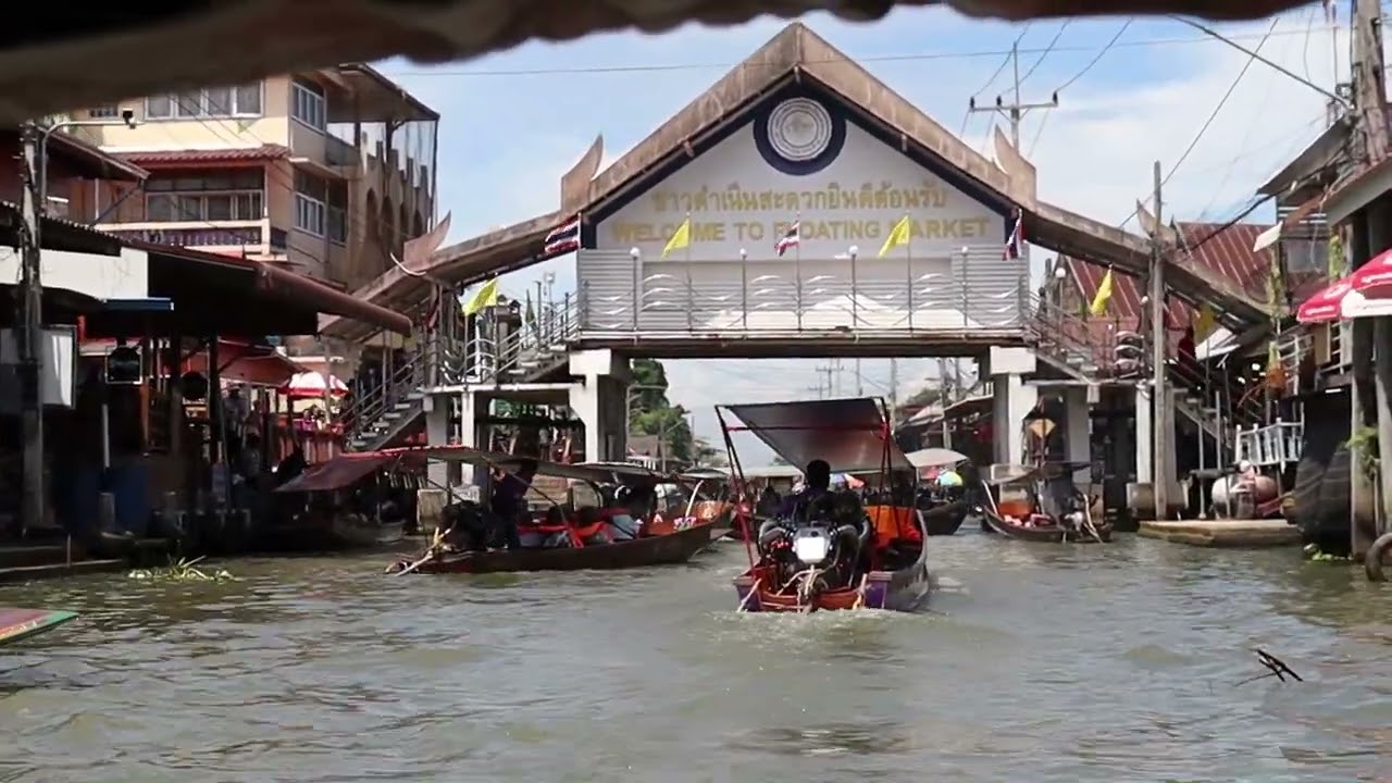 รีวิว ล่องเรือเที่ยวตลาดน้ำดำเนินสะดวก ราชบุรี