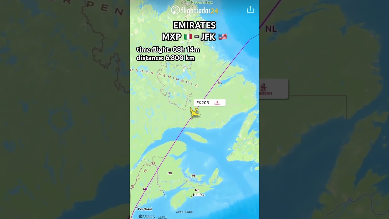 Emirates from Milan MXP to New York JFK #flight #emirates #italy #milan #newyork #usa #airport t