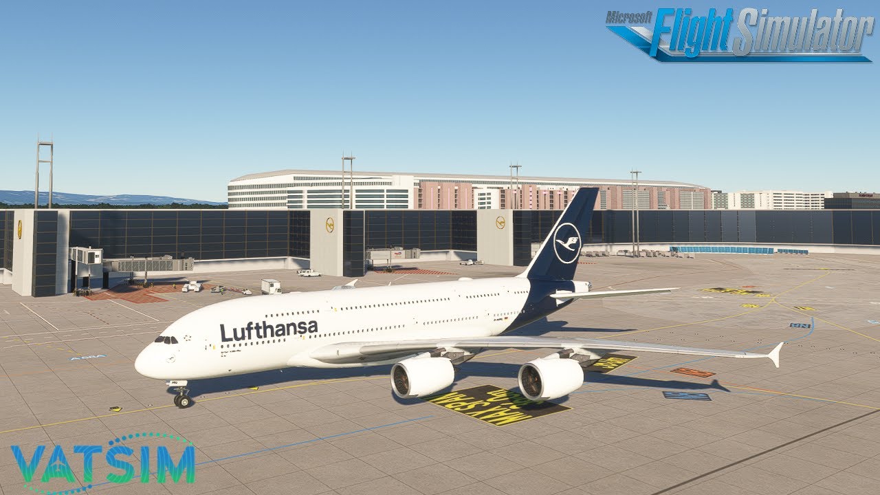 Im FlyByWire Airbus A380 von Toulouse nach Frankfurt! Flight Simulator 2020 VATSIM! LIVE