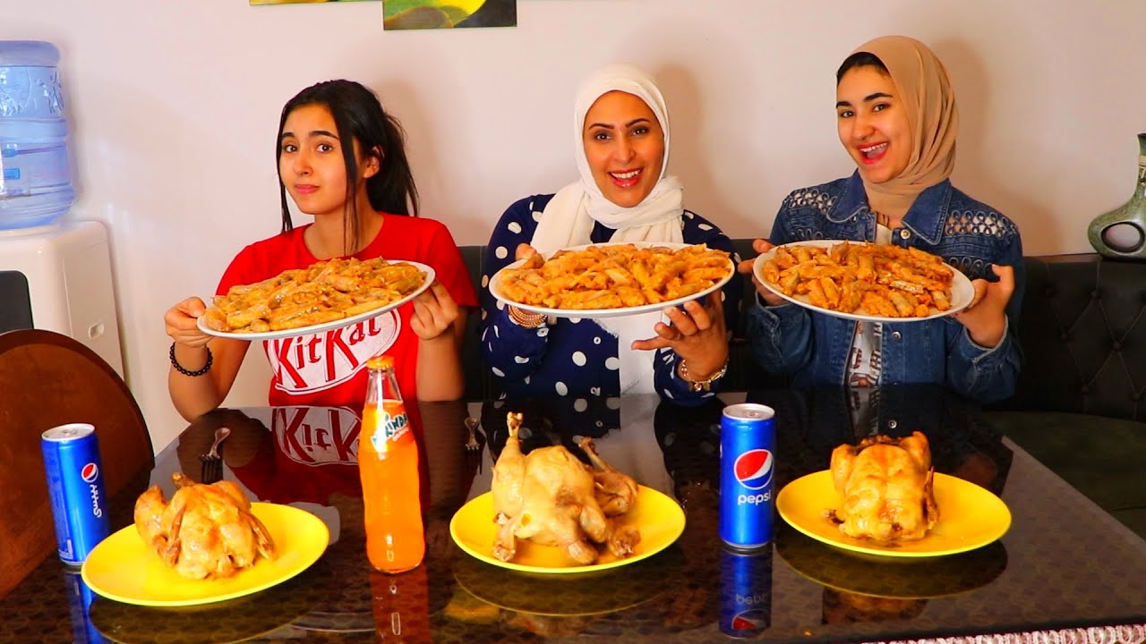 تحدي المحشي والفراخ مع تقي ماهر وتمني| والعقاب في الشارع🤣