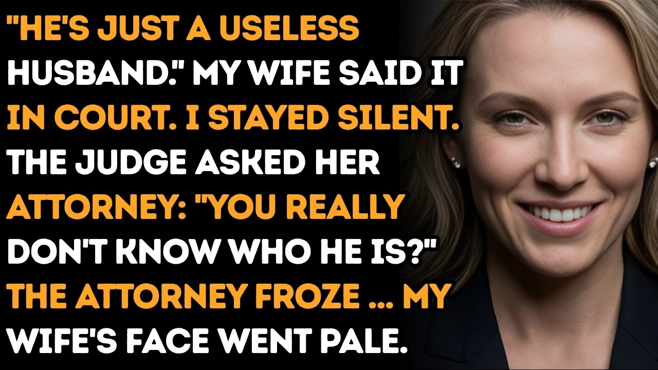 In Court, My Wife Called Me “A Useless Husband” — Until The Judge Asked One Question...