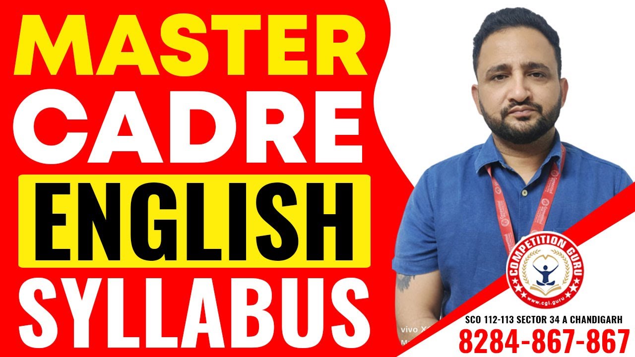 Master Cadre English Coaching| Master Cadre English Syllabus| Best Master Cadre English Preparation