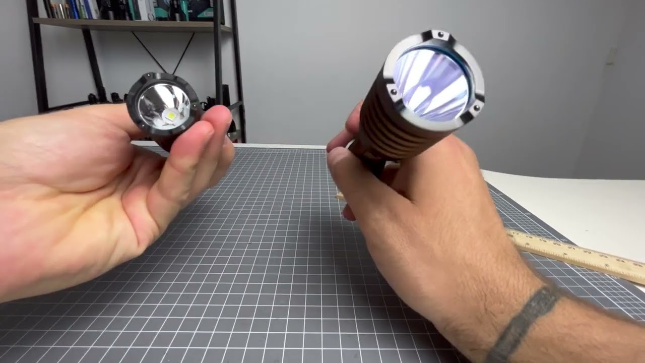 Olight Warrior x 3 vs Nitecore P23i - Battle of the tactical lights #tactical #olight #nitecore