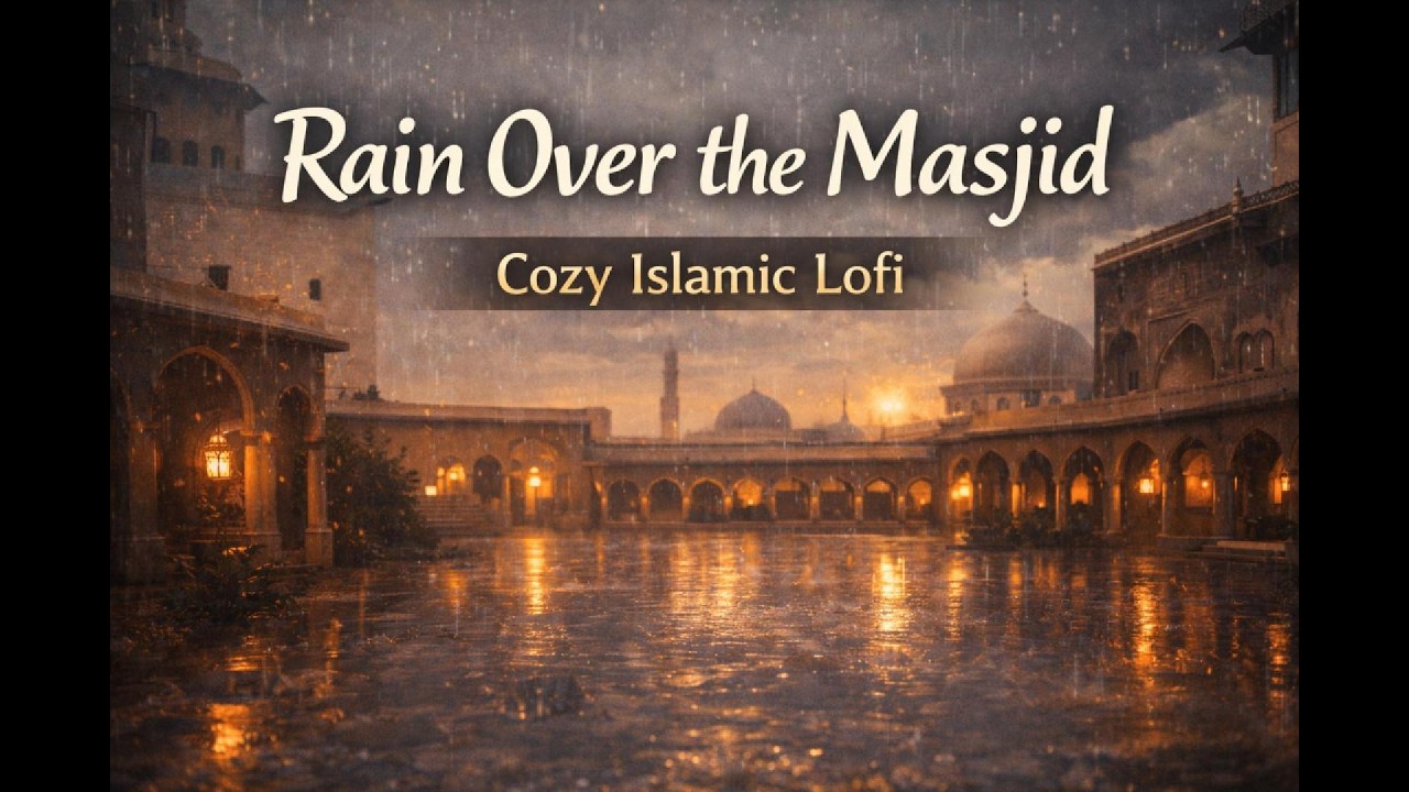 Rain Over the Masjid Courtyard | Islamic Halal Lofi Music