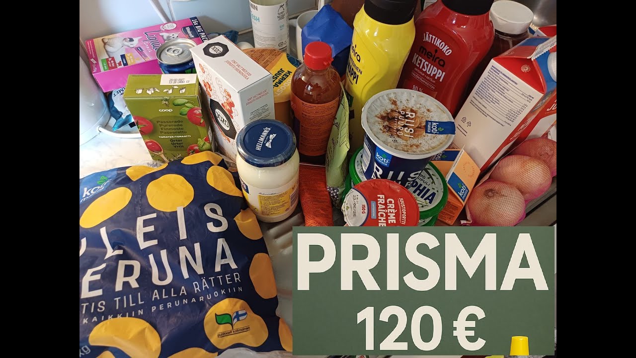 120 euron kauppakassi Prismasta