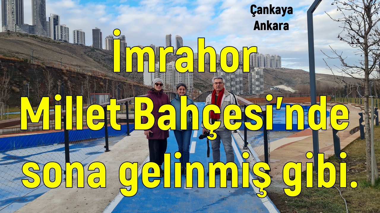 İmrahor vadisi Millet Bahçesi'nde sona gelinmiş gibi (05.01.2025)
