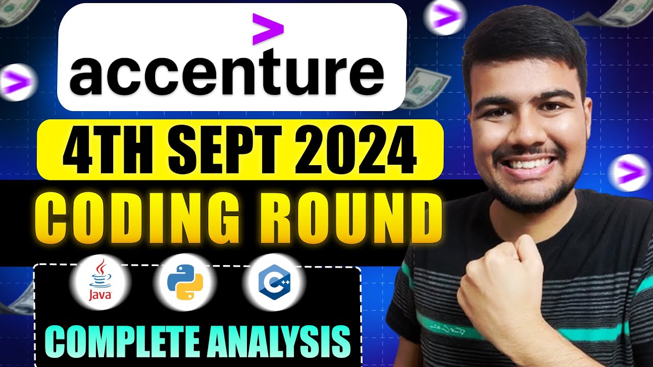 Accenture 4th September Coding Solution | CPP, Java, Python