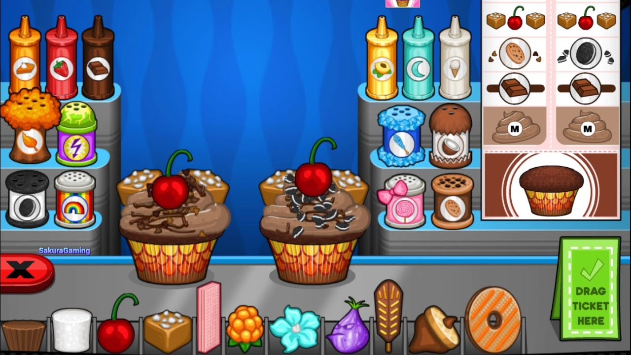 Papa's Cupcakeria HD - All Standard Toppings Unlocked