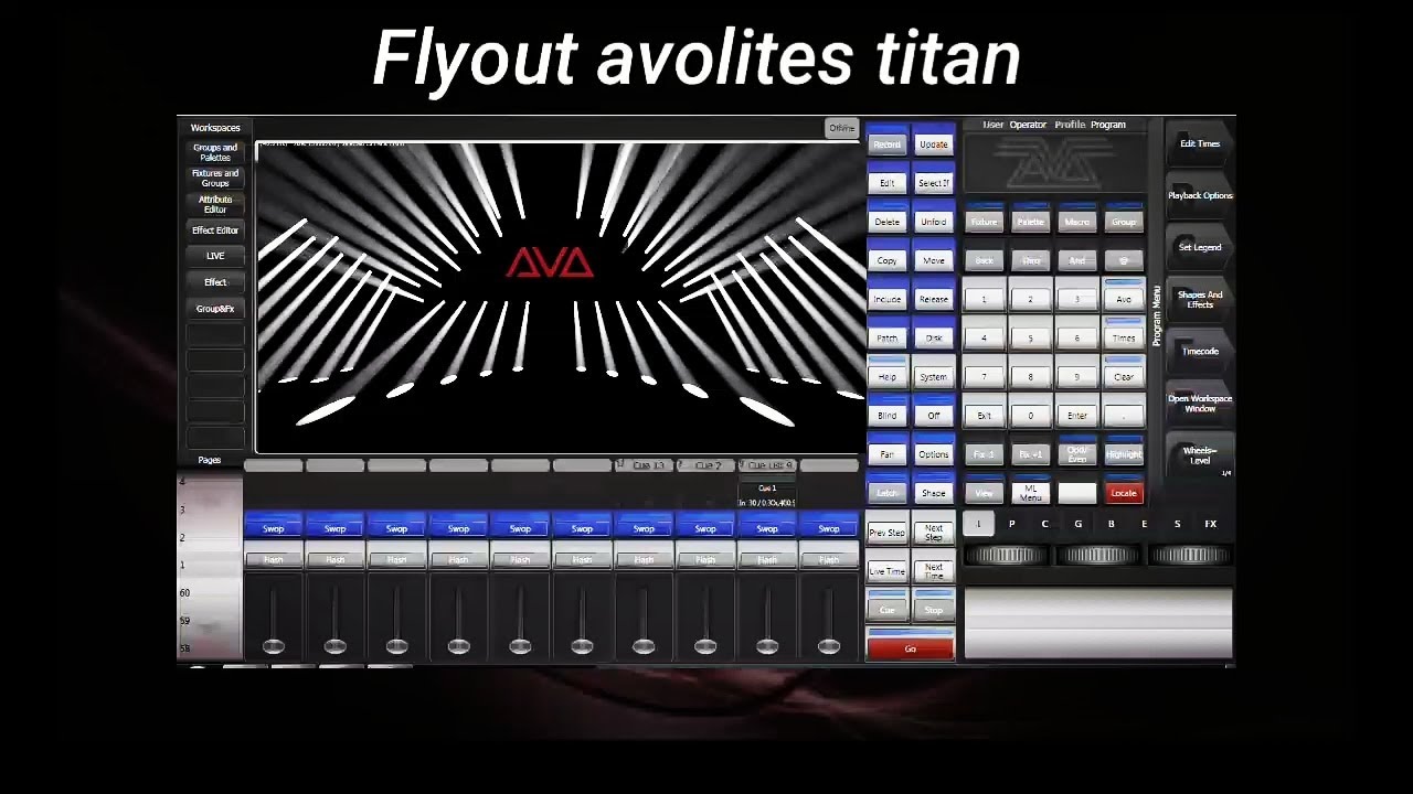 Flyout avolites titan Indonesia 🇮🇩
