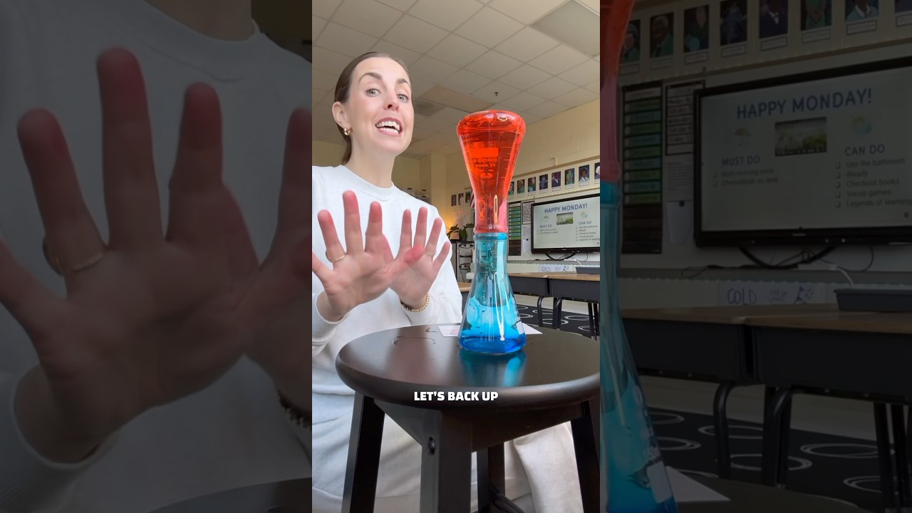 Density Flasks and Cold Fronts! #science #scienceteacher #experiment #education #density #fronts