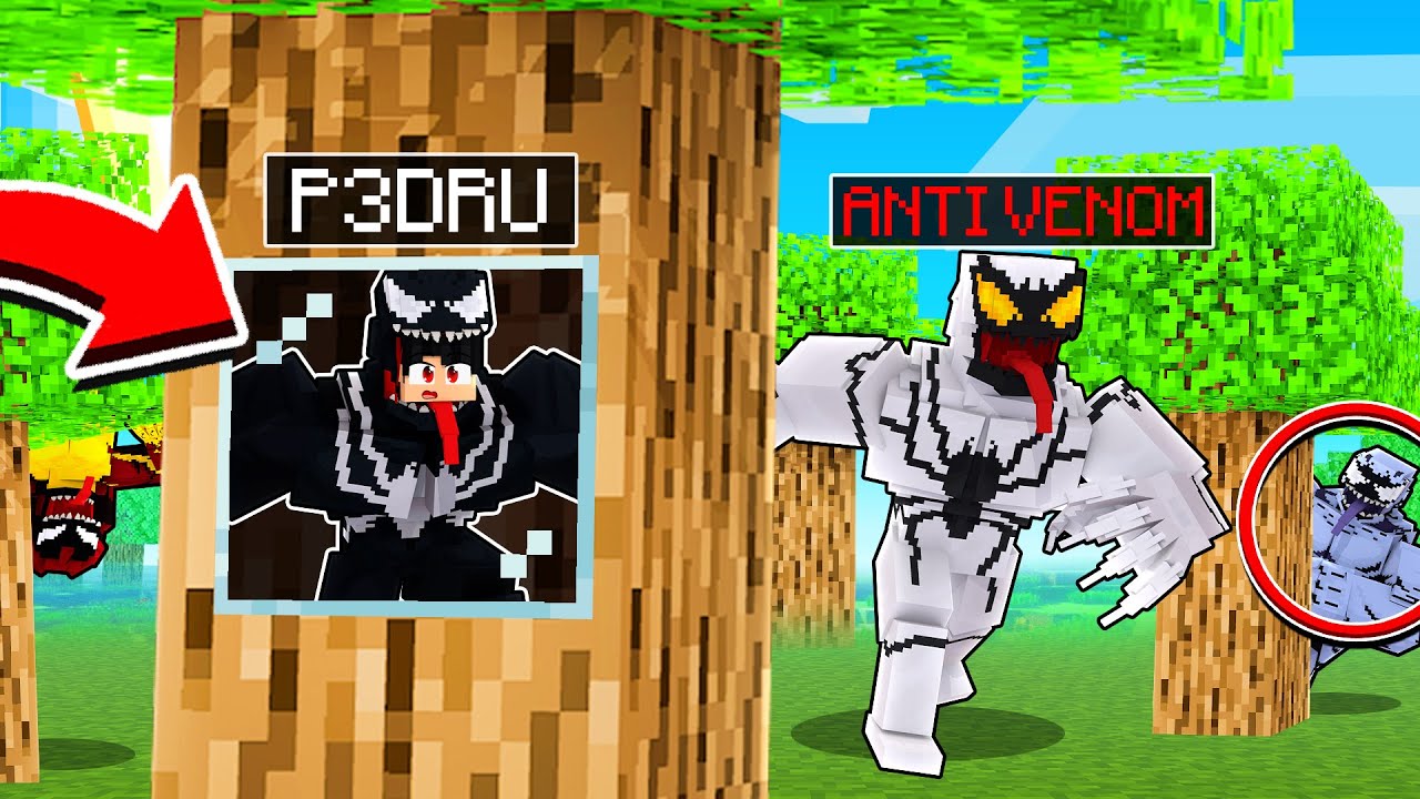 ESCONDE ESCONDE dos SYMBIONTES no Minecraft