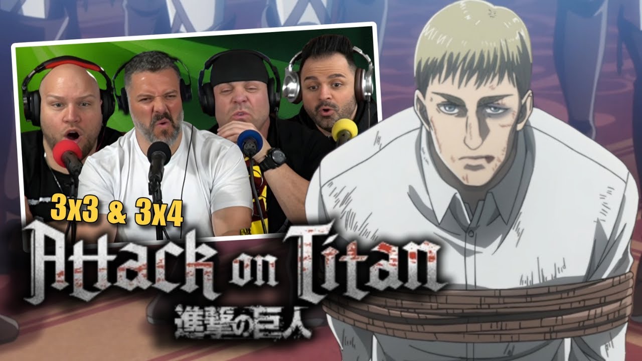 First time watching Attack on Titan reaction episodes 3x3 & 3x4 (Sub)