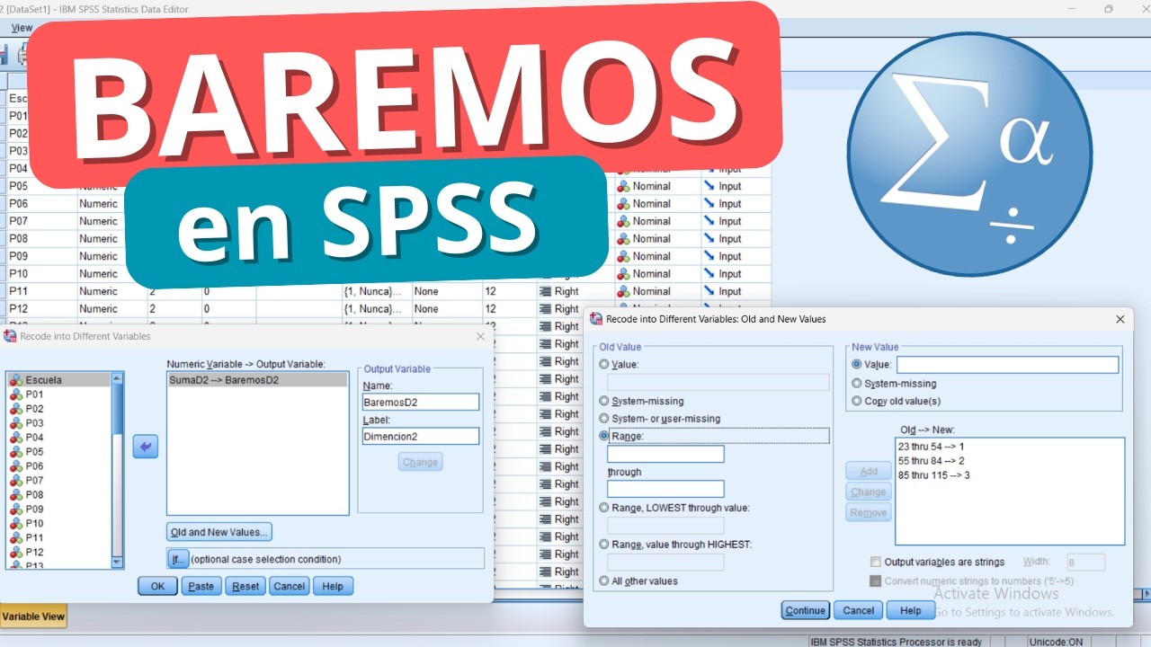Cómo crear BAREMOS en SPSS  (Fácil y Rápido) ✅