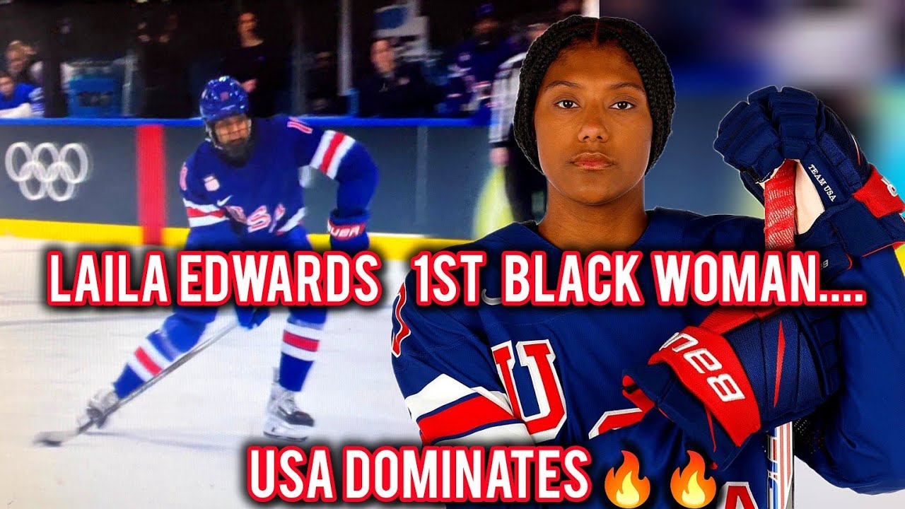 WATCH LAILA EDWARDS SCORES 2 Goals! Team USA Leads 6–0 | Historic Olympic Hockey 2026