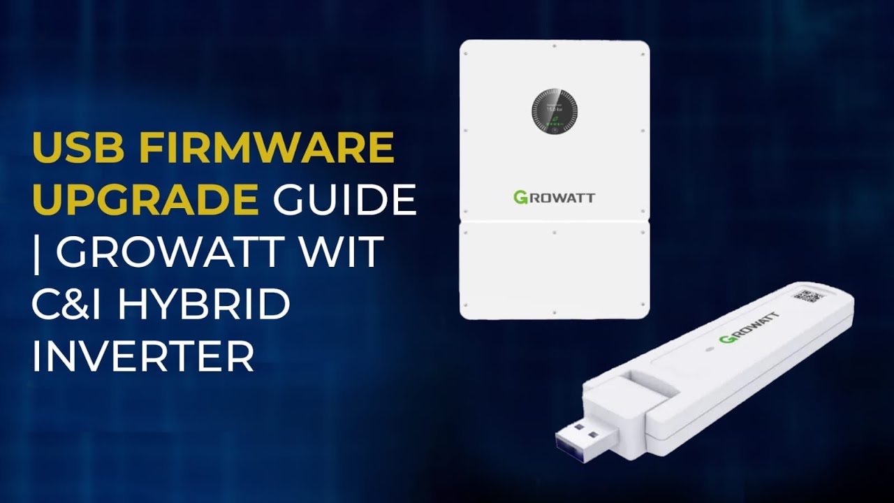 USB Firmware Upgrade Guide | Growatt WIT C&I Hybrid Inverter #growatt #firmwareupdate #growattWIT