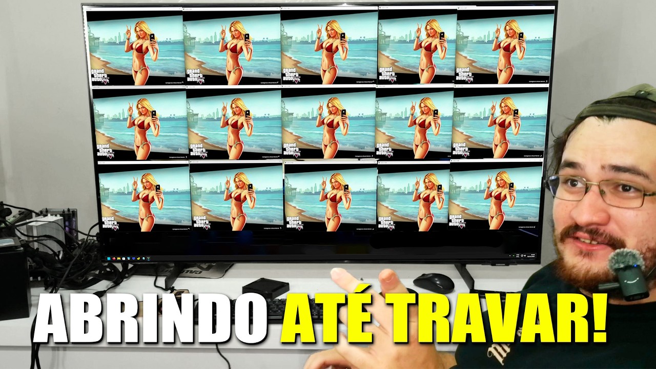 RODANDO 24 GTA 5 AO MESMO TEMPO! (rodou liso!)
