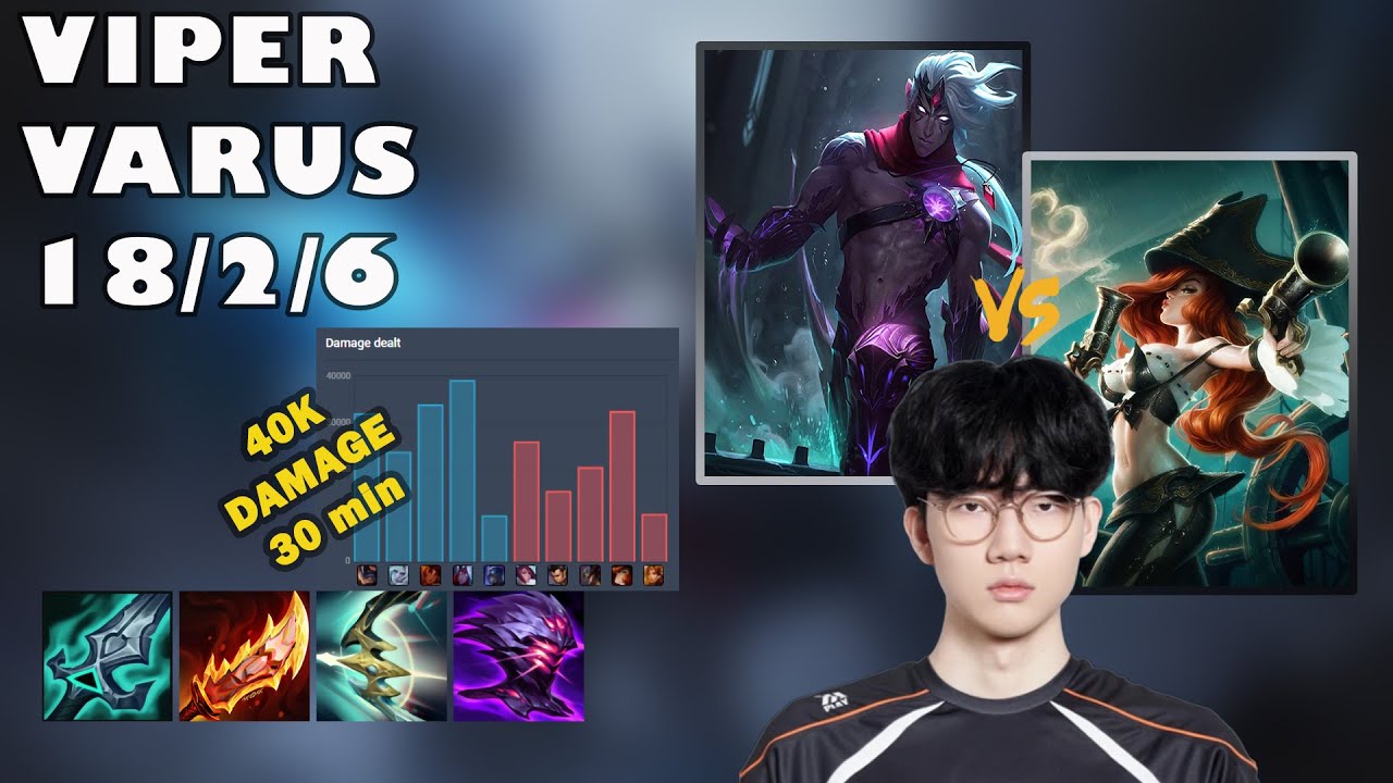 Viper's Varus DOMINATES Korean Challenger | Full ADC POV Gameplay