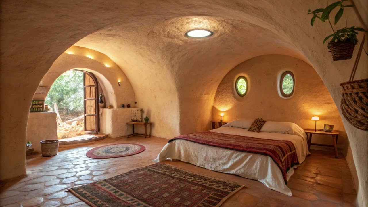 Intérieur en superadobe