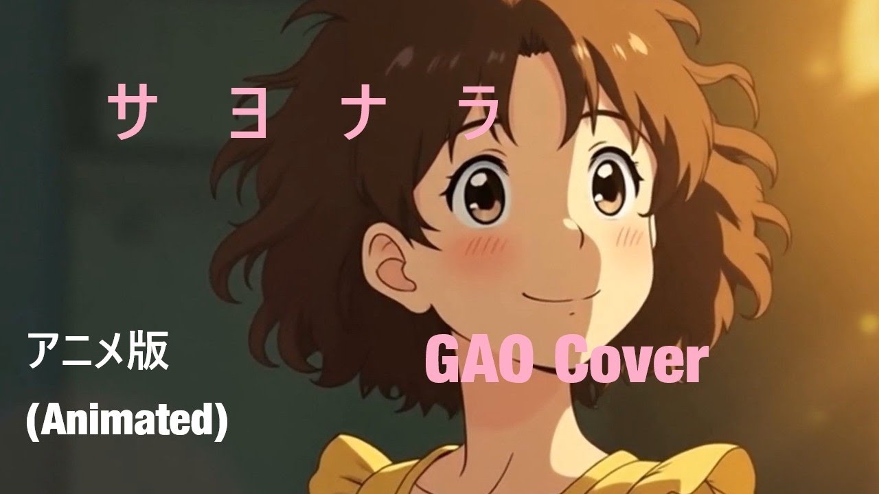 サヨナラ - GAO Guitar Cover【Vo.Synthesizer V SAKI AI／アニメ版(Animated)】