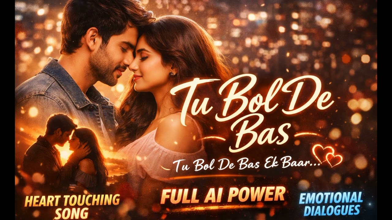 Tu Bol De Bas ❤️ | Heart Touching Hindi Love Song | Emotional Dialogues | AI Romantic Song 2026