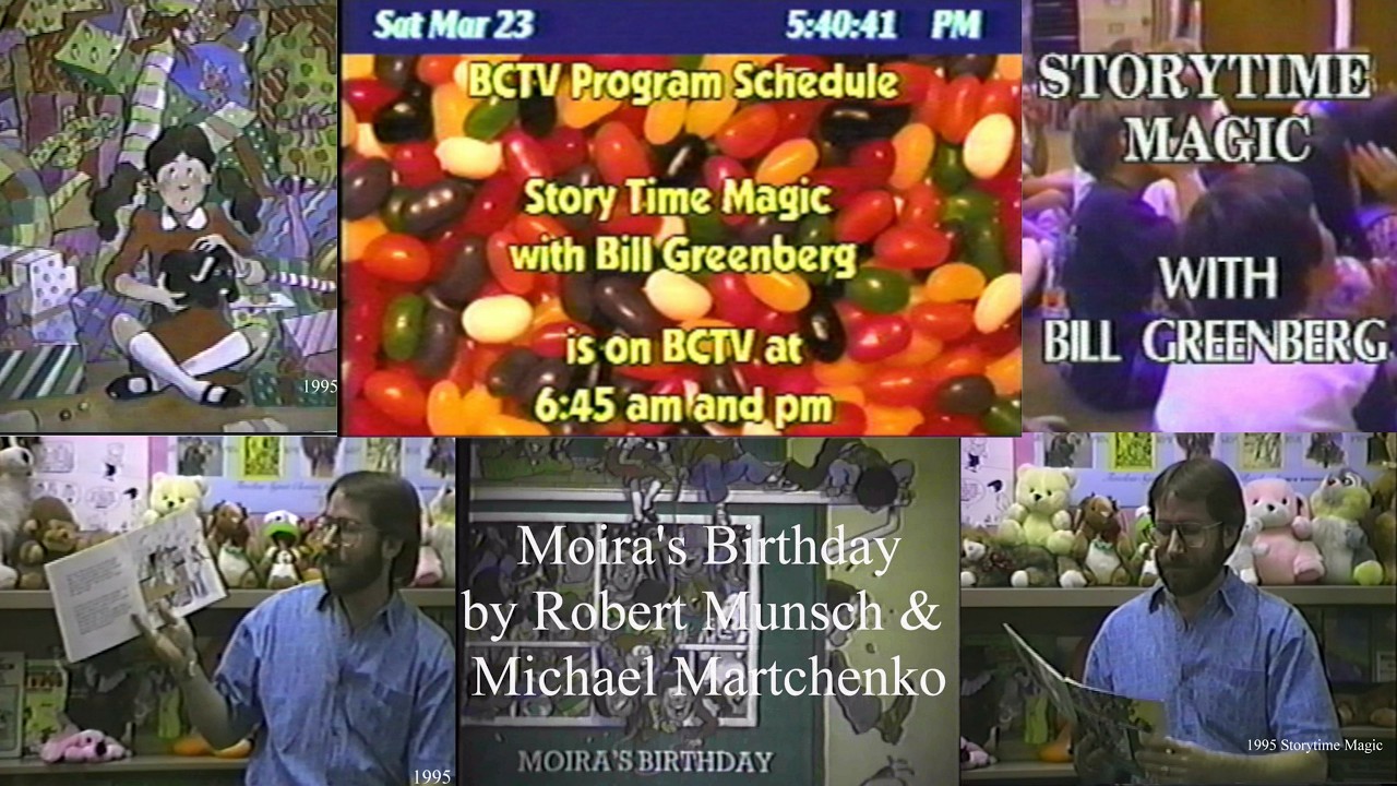 Moira's Birthday by Robert Munsch & Michael Martchenko - Read by Bill Greenberg of Storytime Magic&reg;.