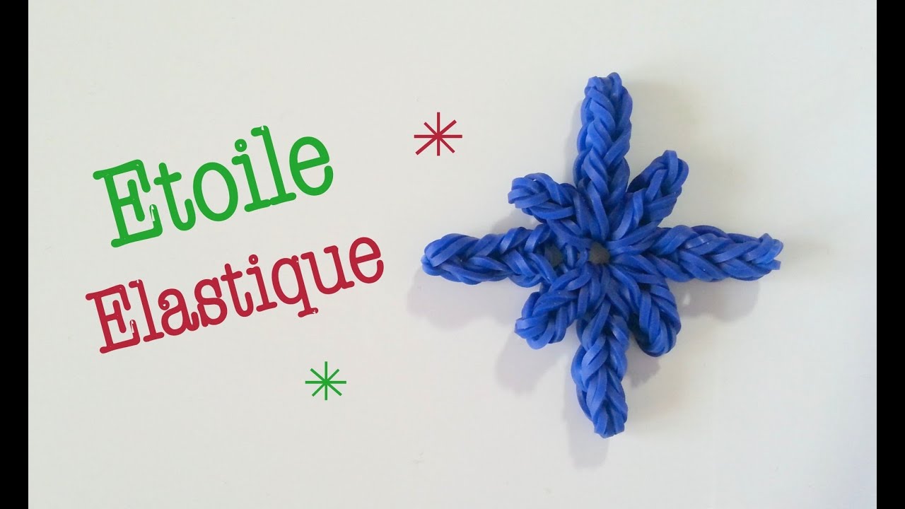 Comment faire une étoile de Noel avec des élastiques sans machine
