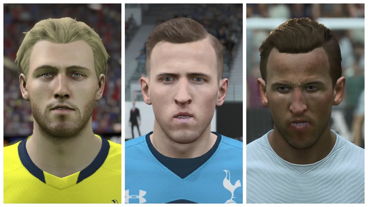 Harry Kane Face Evolution FIFA 13 to FIFA 22