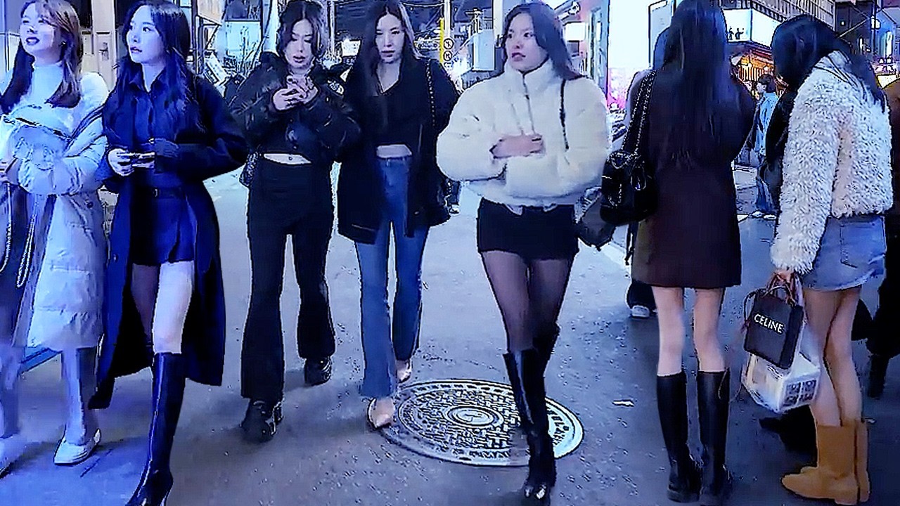 [4K Apgujeong Rodeo Street 😎😎😎] Apgujeong Street in Gangnam, Seoul is always cool 🔥🔥🔥 # SEOUL #KOREA