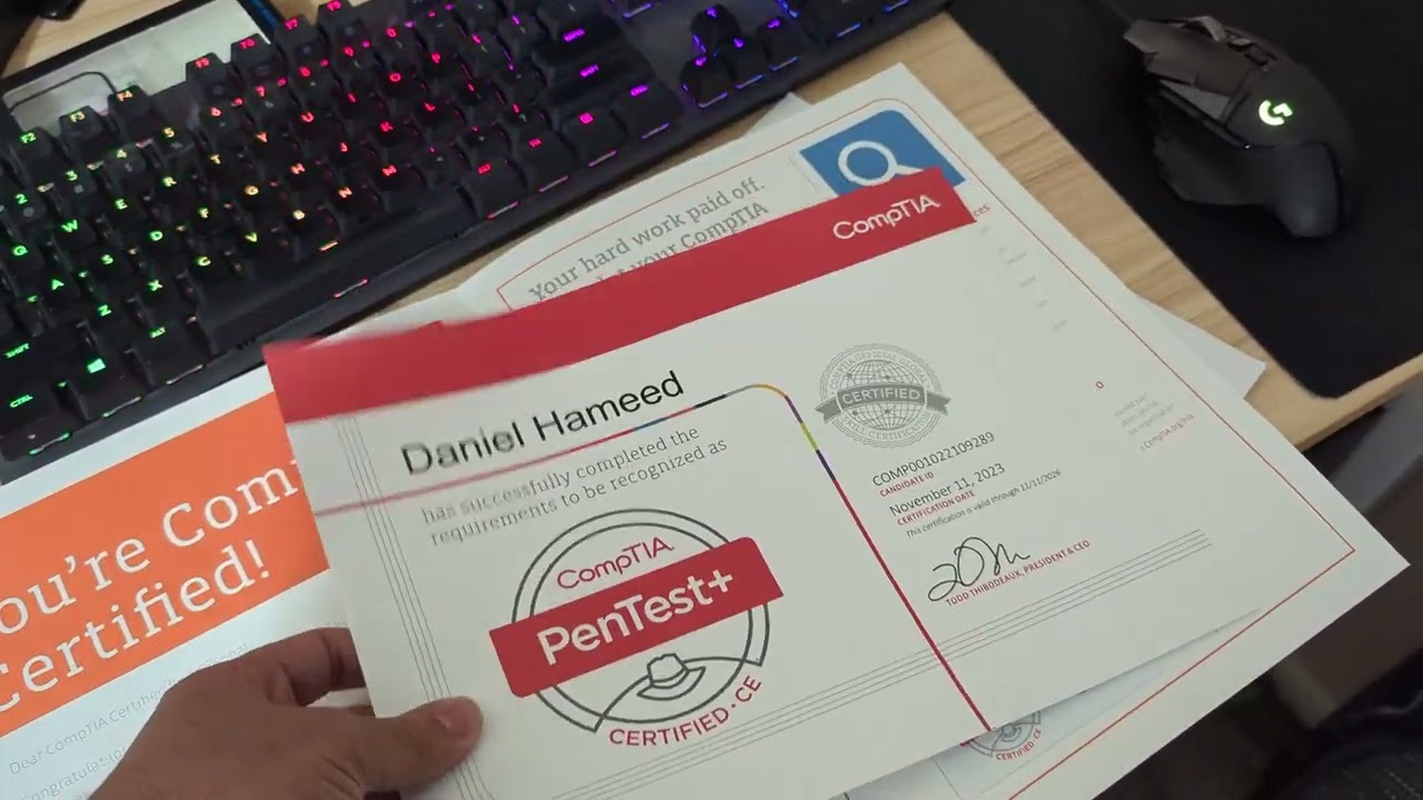 Unboxing My CompTIA PenTest+ Cert