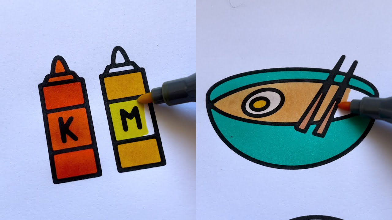 Relaxing Food Colouring Video 🍜