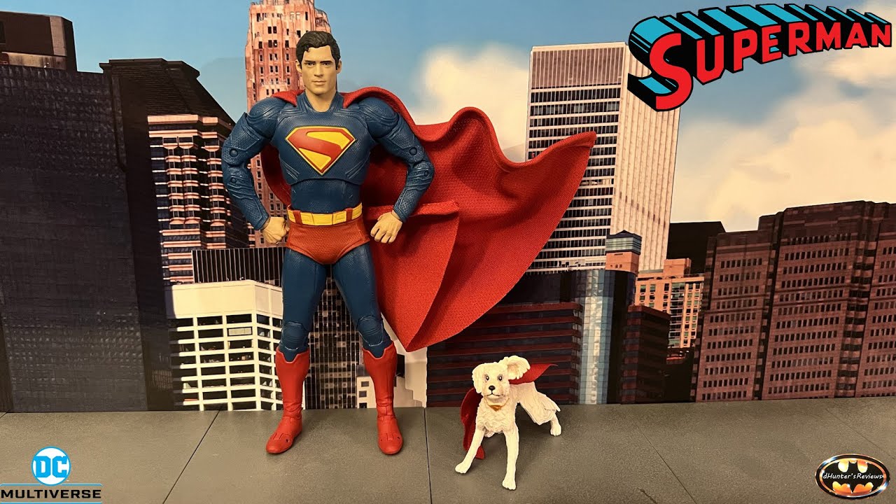 McFarlane DC Multiverse Superman & Krypto David Corenswet James Gunn Deluxe Theatrical Figure Review