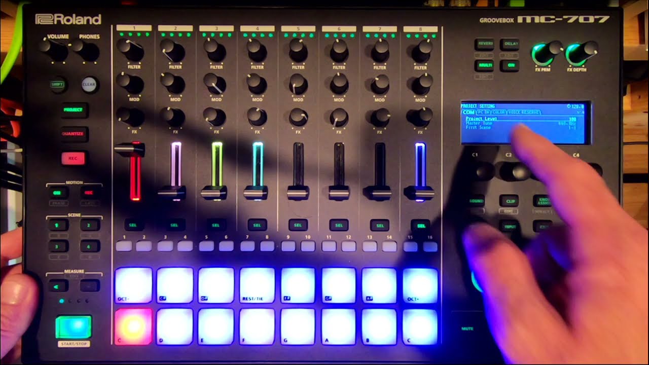 Roland MC-707 Tutorial - Assigning Ableton Live To A Track