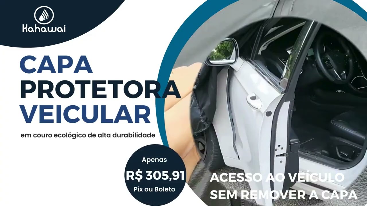 Capa Protetora automotiva Para Carros Kahawai Capas