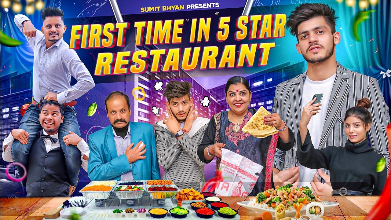 FIRST TIME IN RESTAURANT WITH FAMILY || Sumit Bhyan