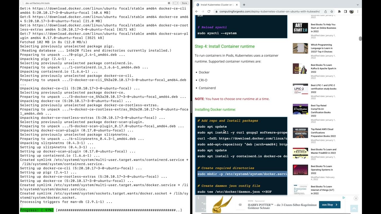 Setting UP/ Installing  Kubernetes Cluster on Ubuntu 20.04