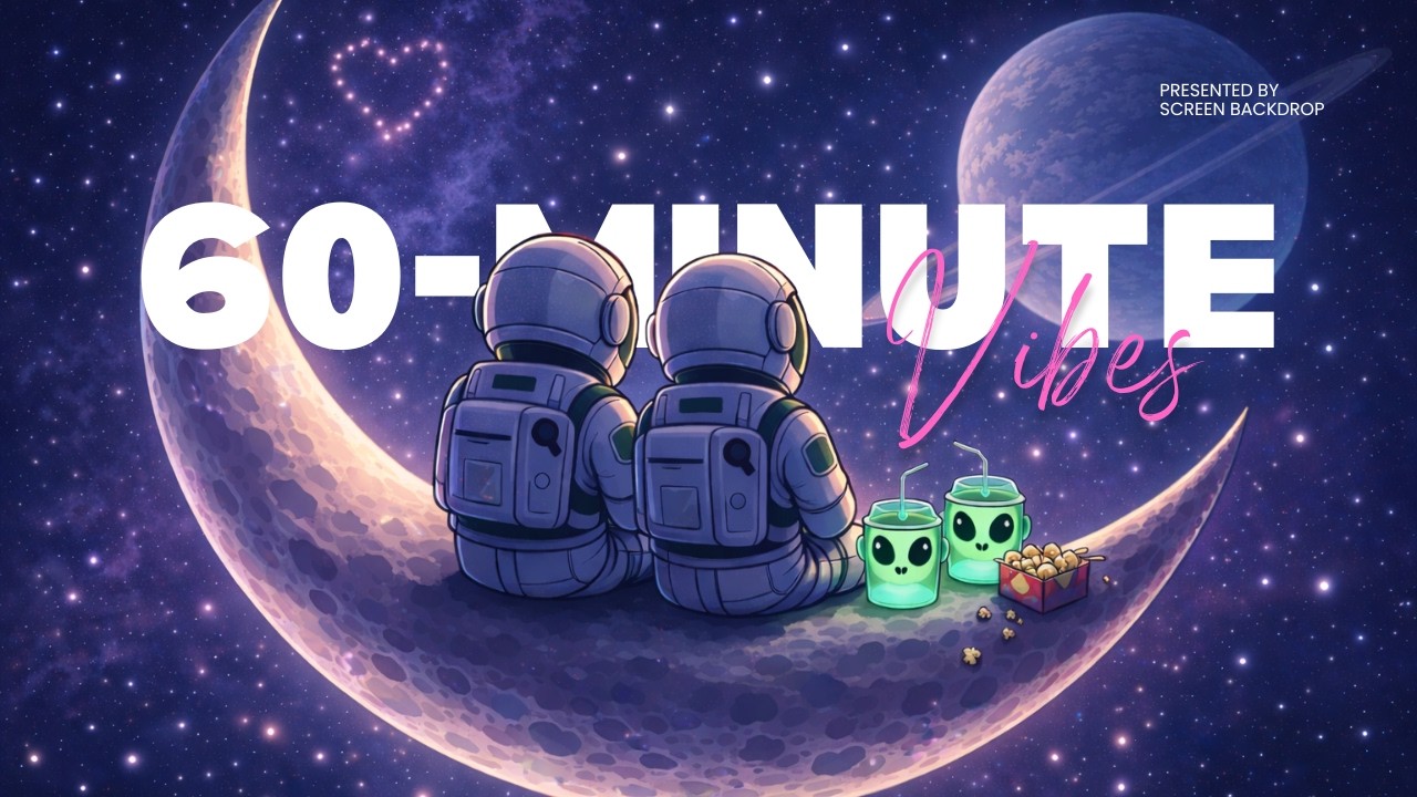 Astronaut Date Night in Space 🌙 60 Min Chill Cosmic Backdrop for Studying, Sleeping & Relaxing