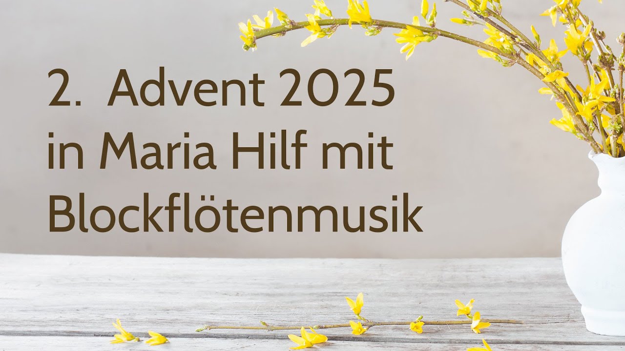 Predigt und Flötenmusik zum 2. Advent 2025