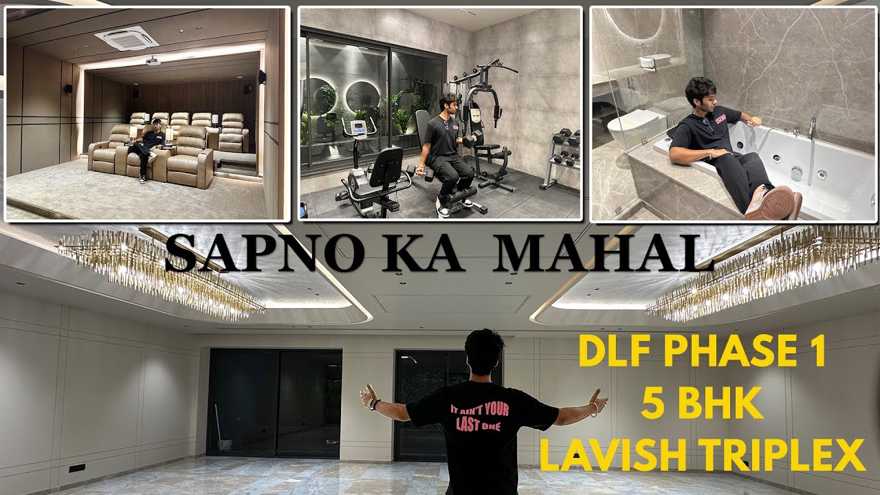 Fully Loaded 5 BHK Ultra Luxury Triplex | DLF Phase 1, Gurgaon | Movie Theatre, Jacuzzi & More