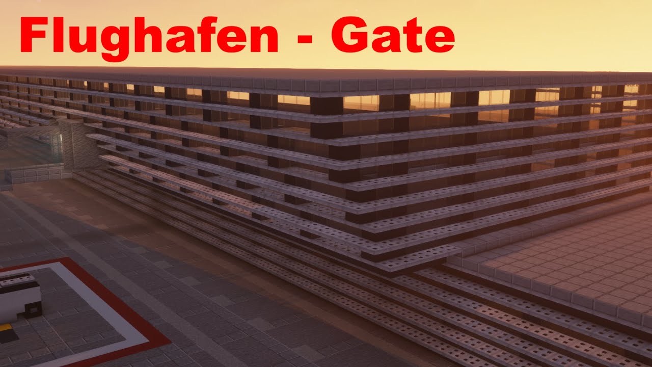 Minecraft Flughafen-Gate bauen | Tutorial | TheMoGamer