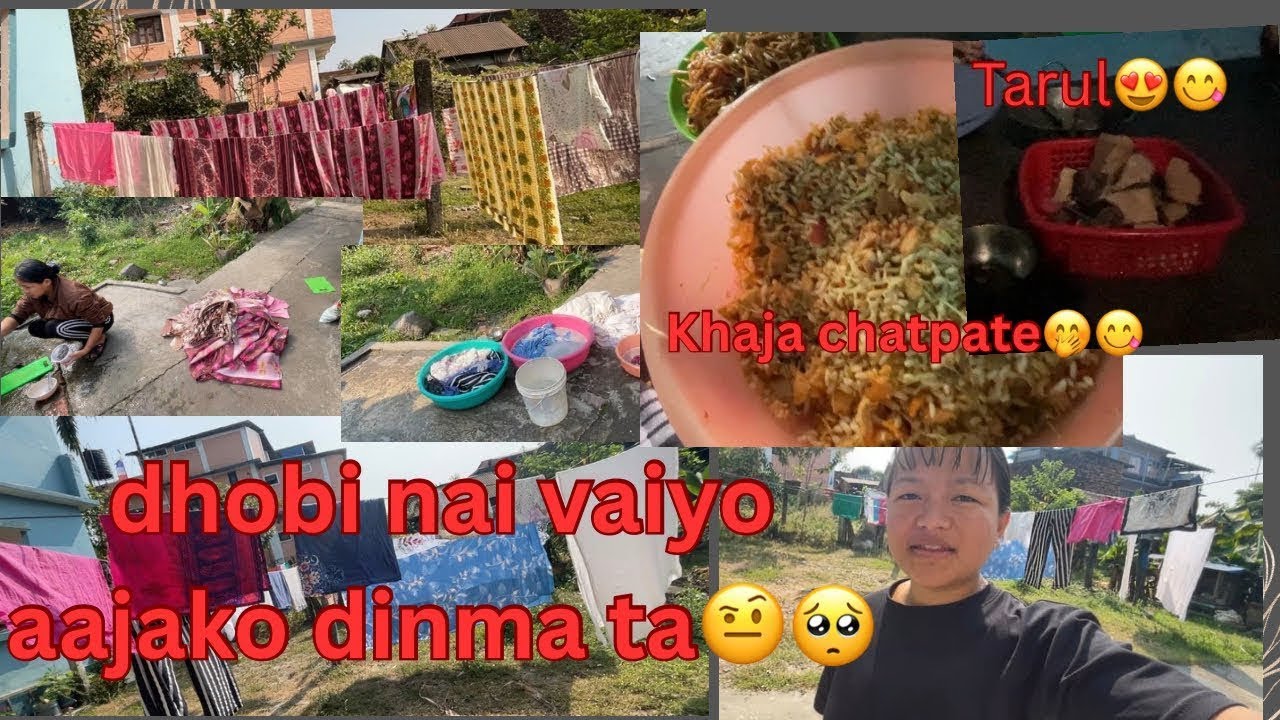 my Daily  vlog -Day 20😊😊 dhobi nai vaiyo aajako dinma 😅😅😅😂😂😂dharanma pani ko avap🙁🥺