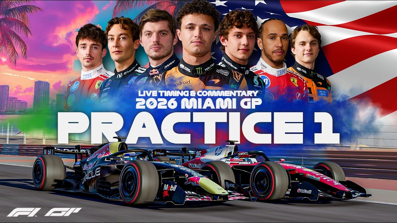 LIVE | F1 - 2026 Miami GP | Practice | Timing & Commentary | Sim Footage