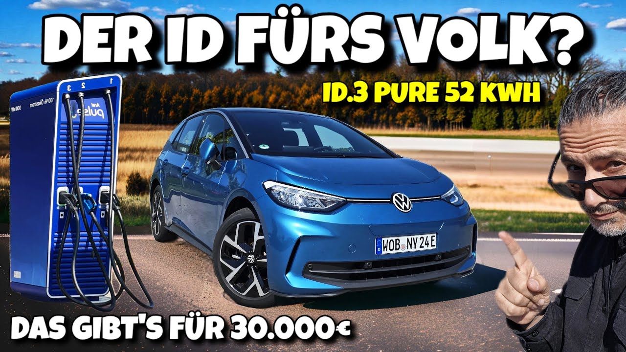 VW ID.3 Pure Autobahnreichweite und Ladezeit im Test. 