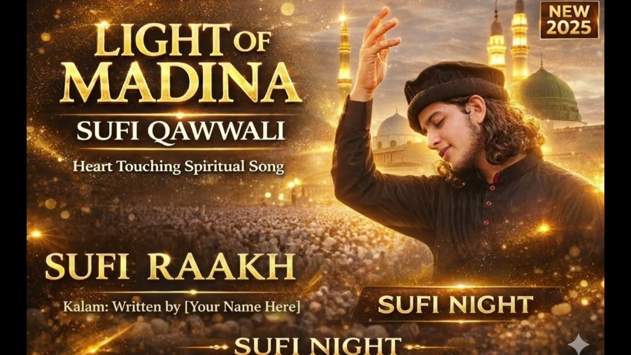 ✨ Light of Madina | Heart Touching Sufi Qawwali 2025 | Soulful Islamic 💖🎵 #Trending #shorts #viral 