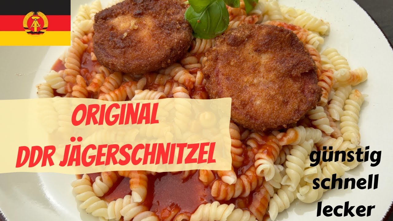 DDR Jägerschnitzel mit Nudeln und Tomatensoße | Der Klassiker 👌