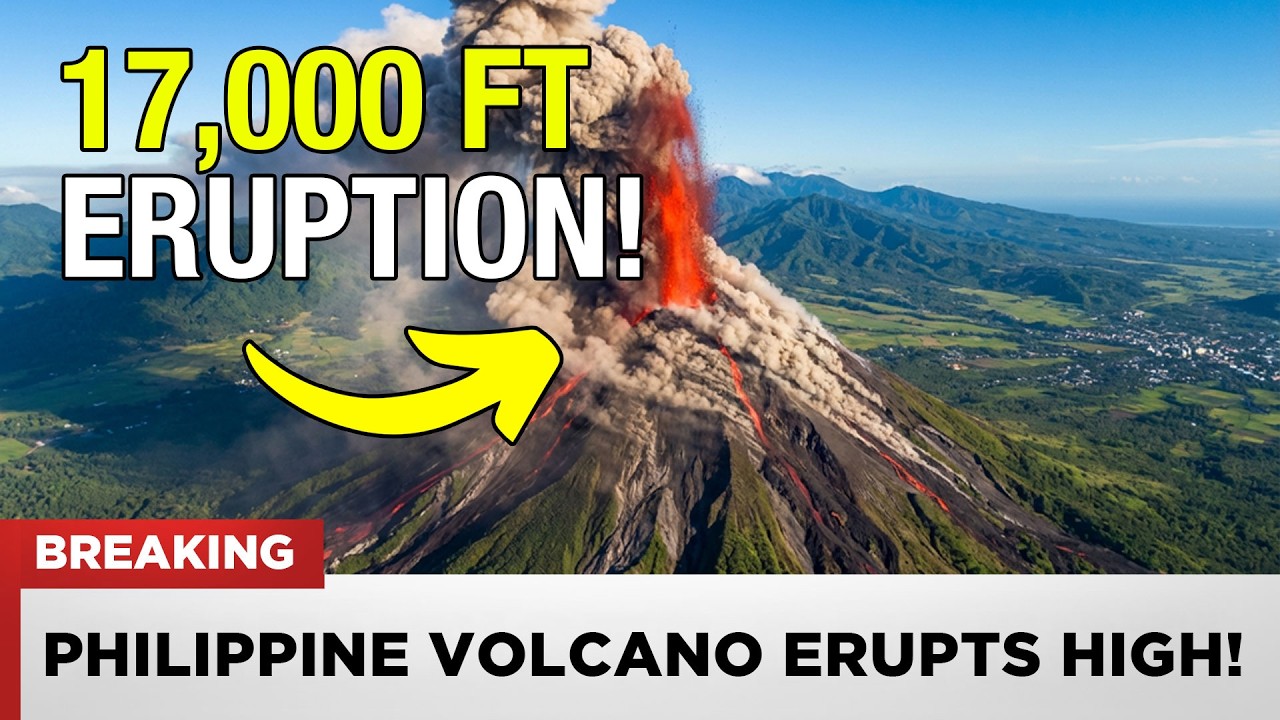 1 MINUTE AGO: Philippine Volcano UNLEASHES 17,000-Ft Eruption — Pyroclastic Flows WON'T STOP!